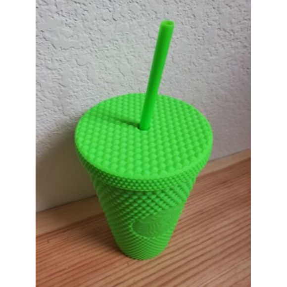 Starbucks Neon Green Tumbler Fall 2021 Grande 16 Oz Studded Cold Cup - Picture 3 of 4